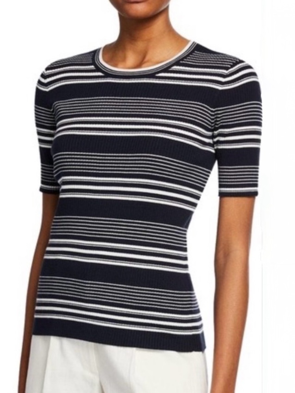 Frame denim Ribbed striped top